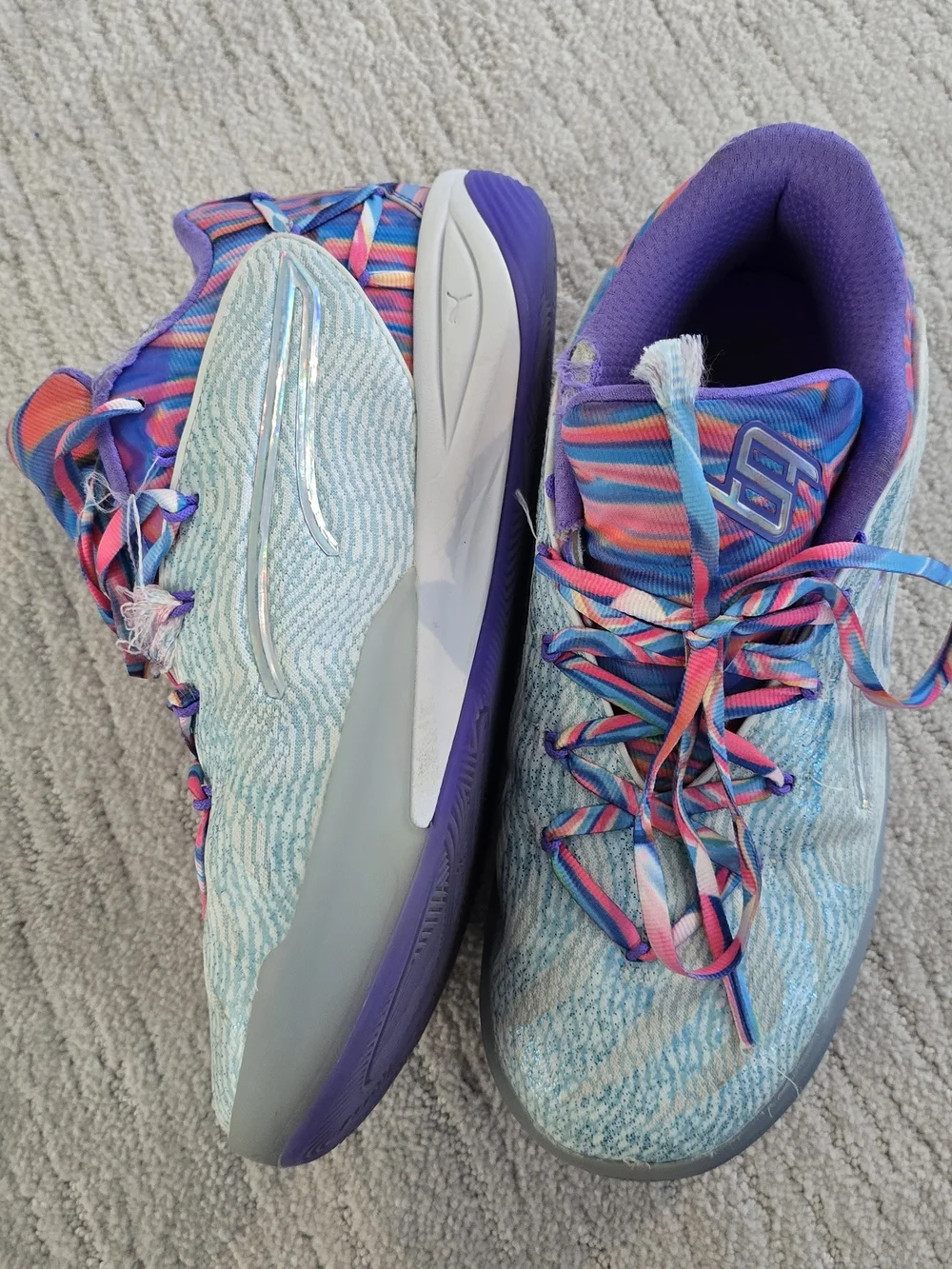 Puma Girl's Multicolor Blue-Purple Athletic Sneakers